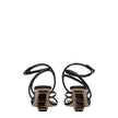 Fendi Multicolor Leather Flat Sandals Fendi