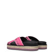Kenzo Pink Fabric Slippers Sandals Kenzo