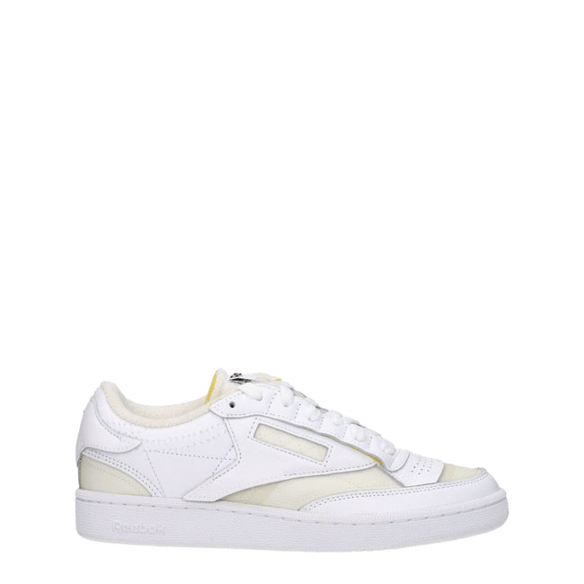 Maison Margiela White Fabric Low Tops Maison Margiela