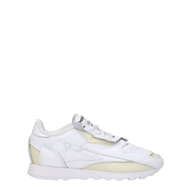Maison Margiela White Leather Athletic Sneakers Maison Margiela