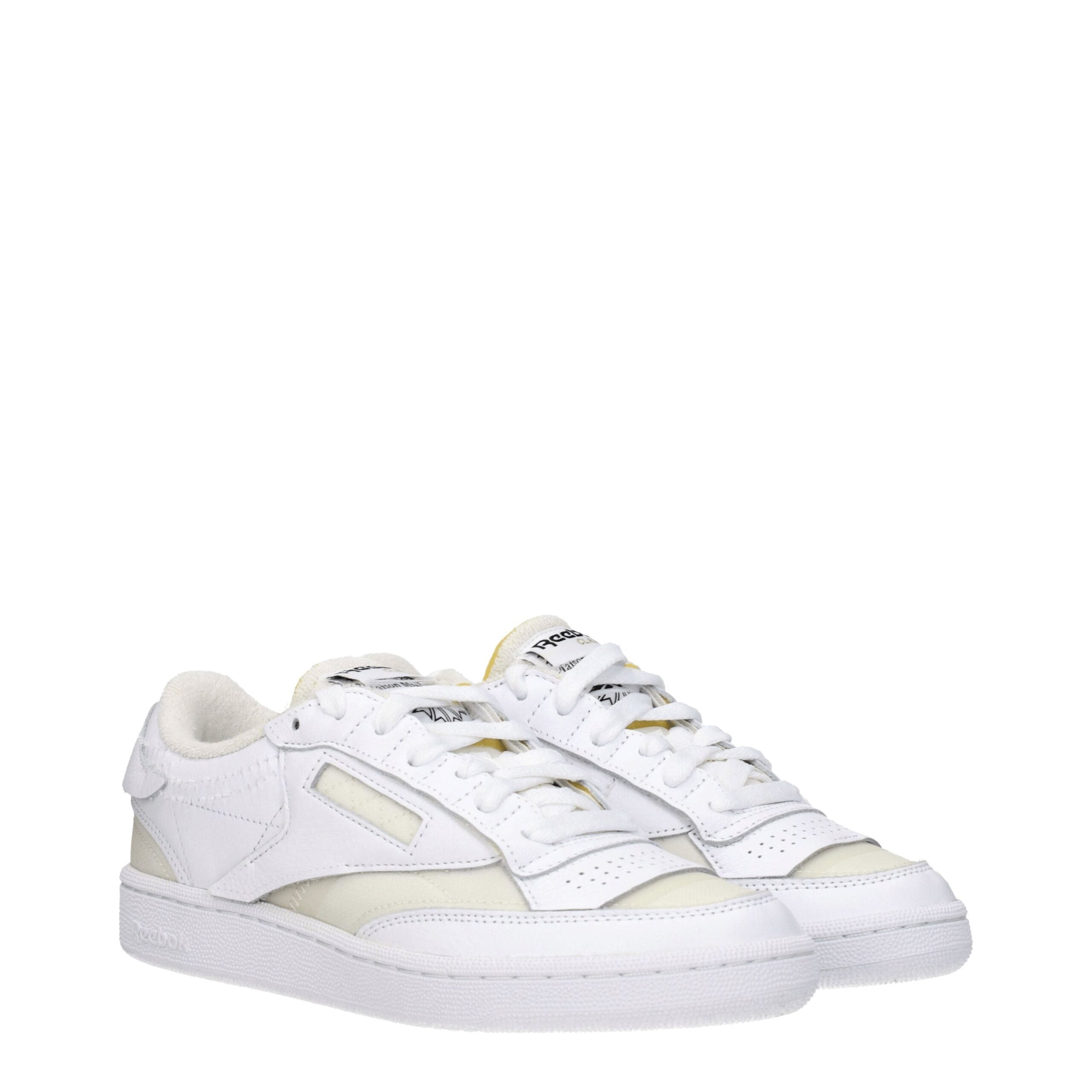 Maison Margiela White Fabric Low Tops Maison Margiela
