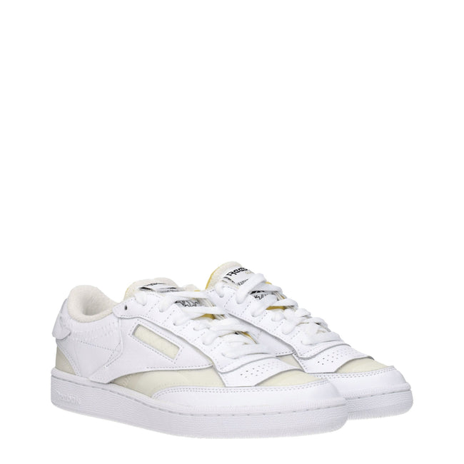 Maison Margiela White Fabric Low Tops Maison Margiela