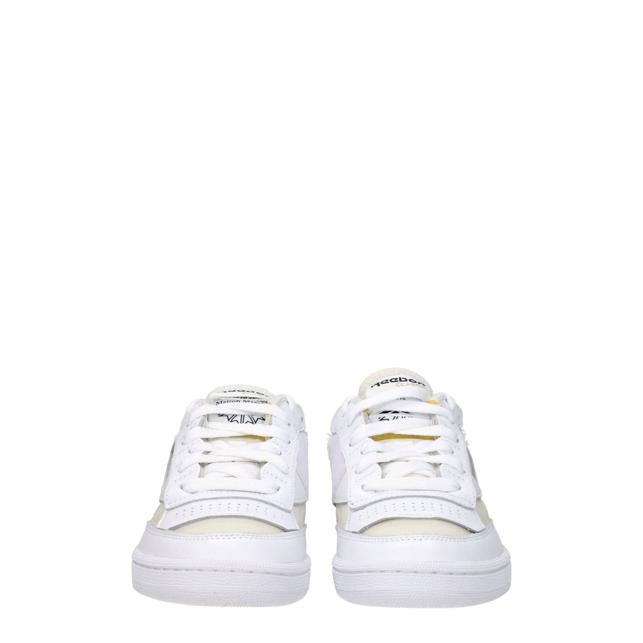 Maison Margiela White Fabric Low Tops Maison Margiela