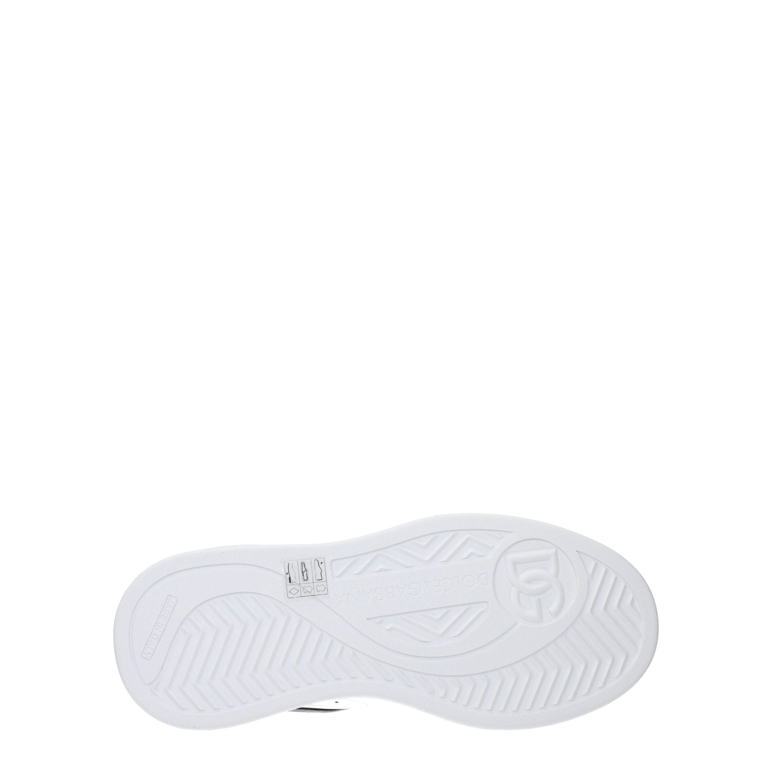 Dolce & Gabbana White Leather Low Tops Dolce & Gabbana