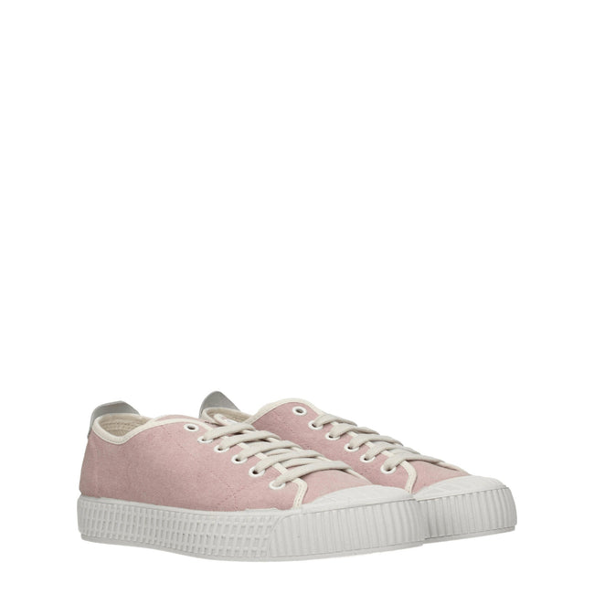 Car Shoe Pink Fabric Low Tops Car Shoe