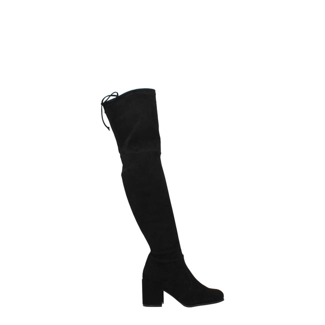 Stuart Weitzman Black Leather Over The Knee Stuart Weitzman