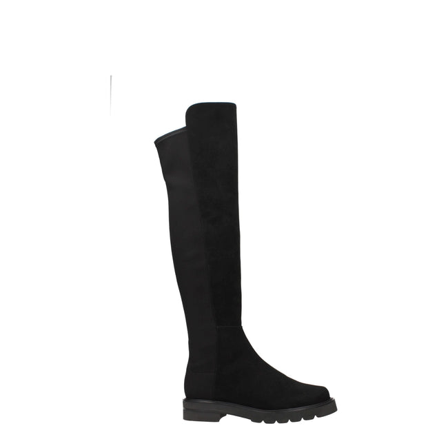 Stuart Weitzman Black Leather Over The Knee Stuart Weitzman