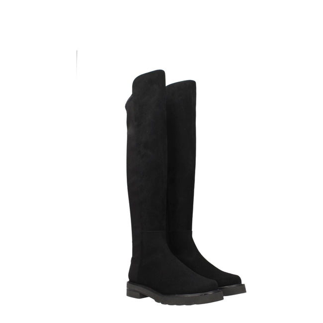 Stuart Weitzman Black Leather Over The Knee Stuart Weitzman