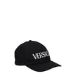 Versace Black Cotton Caps (Baseball Hat) Versace