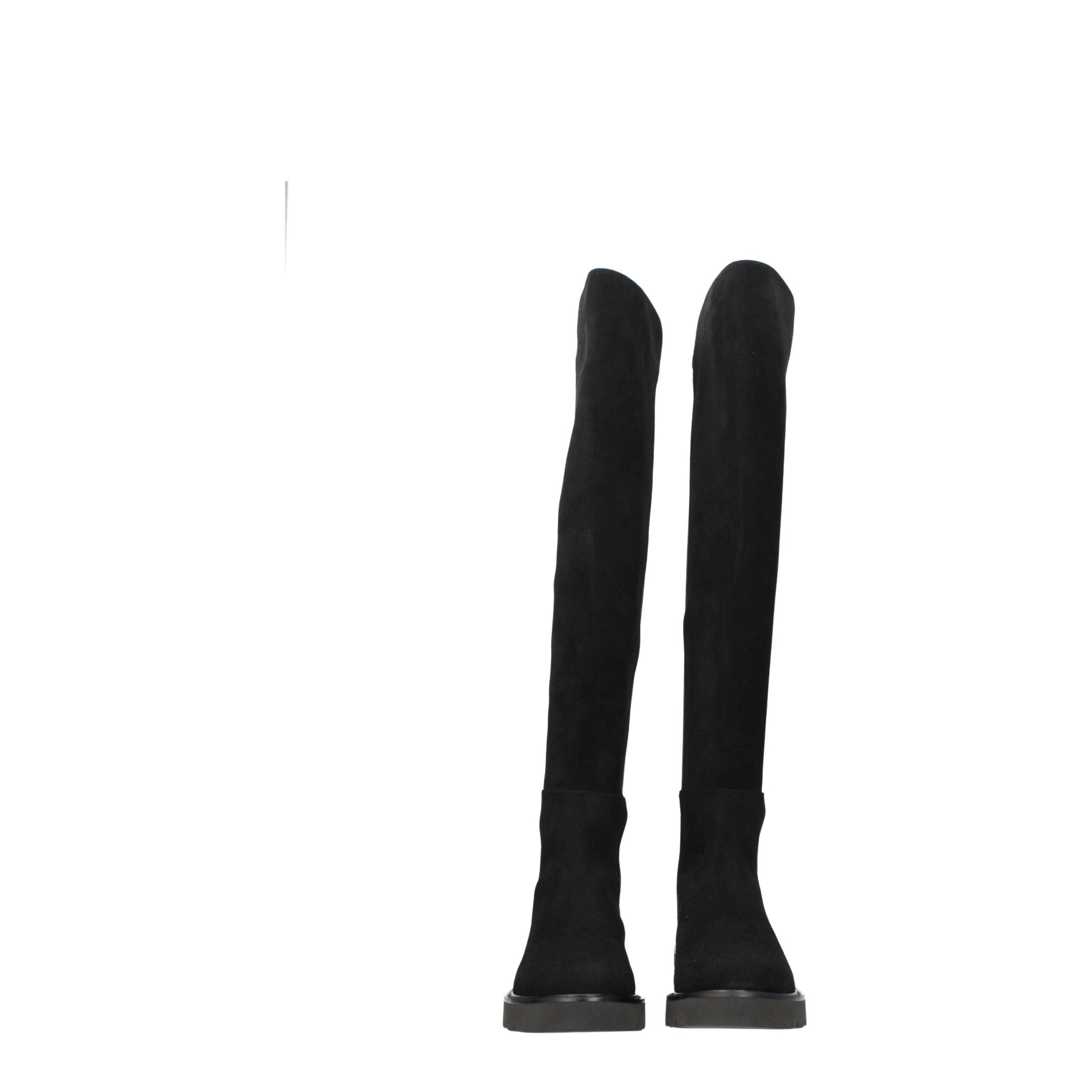 Stuart Weitzman Black Leather Over The Knee Stuart Weitzman