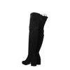Stuart Weitzman Black Leather Over The Knee Stuart Weitzman