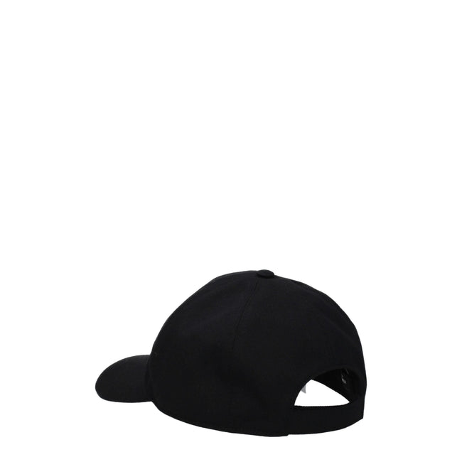 Versace Black Cotton Caps (Baseball Hat) Versace