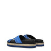 Kenzo Blue Fabric Slippers Sandals Kenzo