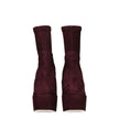 Stuart Weitzman Purple Leather Ankle Boots Stuart Weitzman