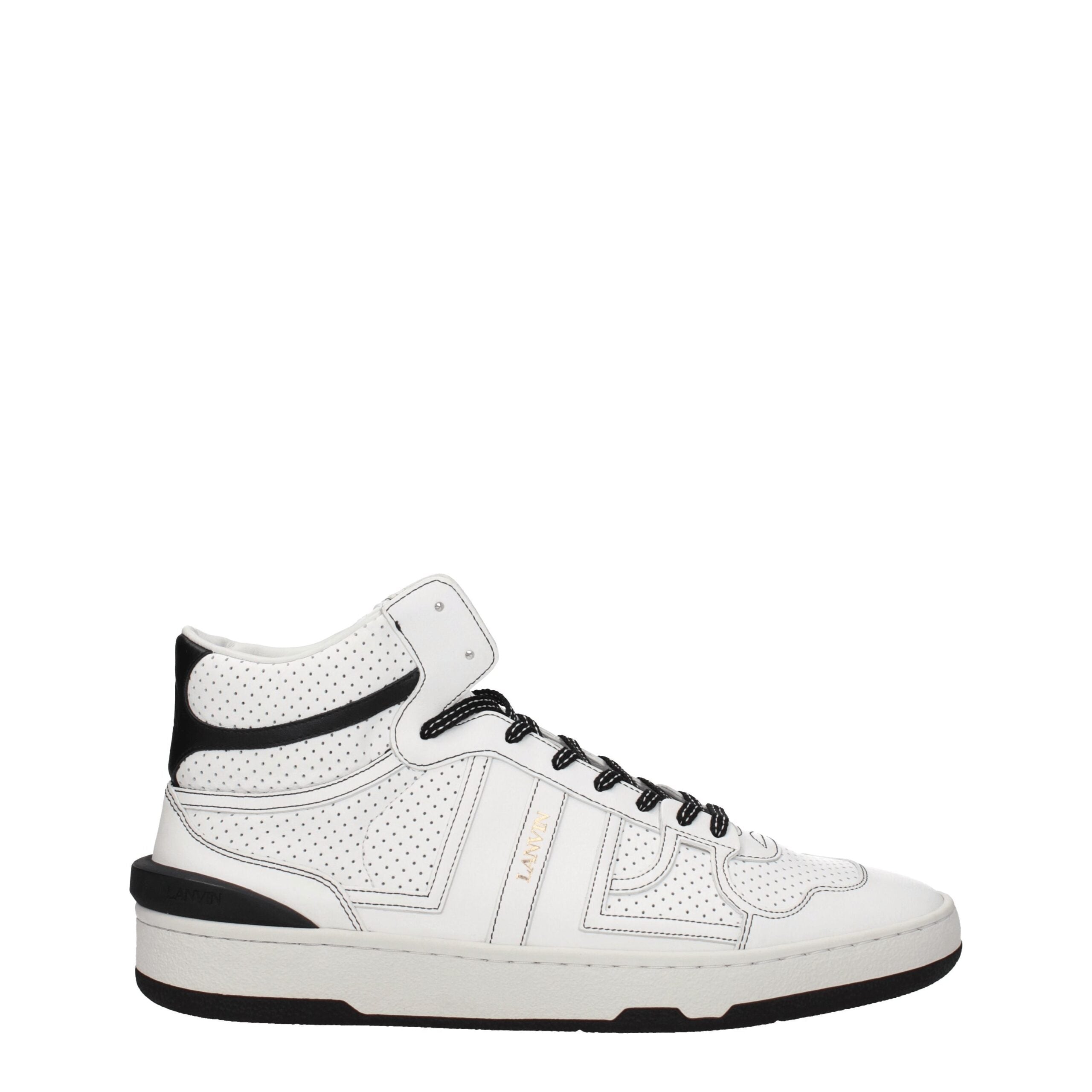 Lanvin White Leather High Tops Lanvin