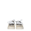 Mou Gray Leather Low Tops Mou