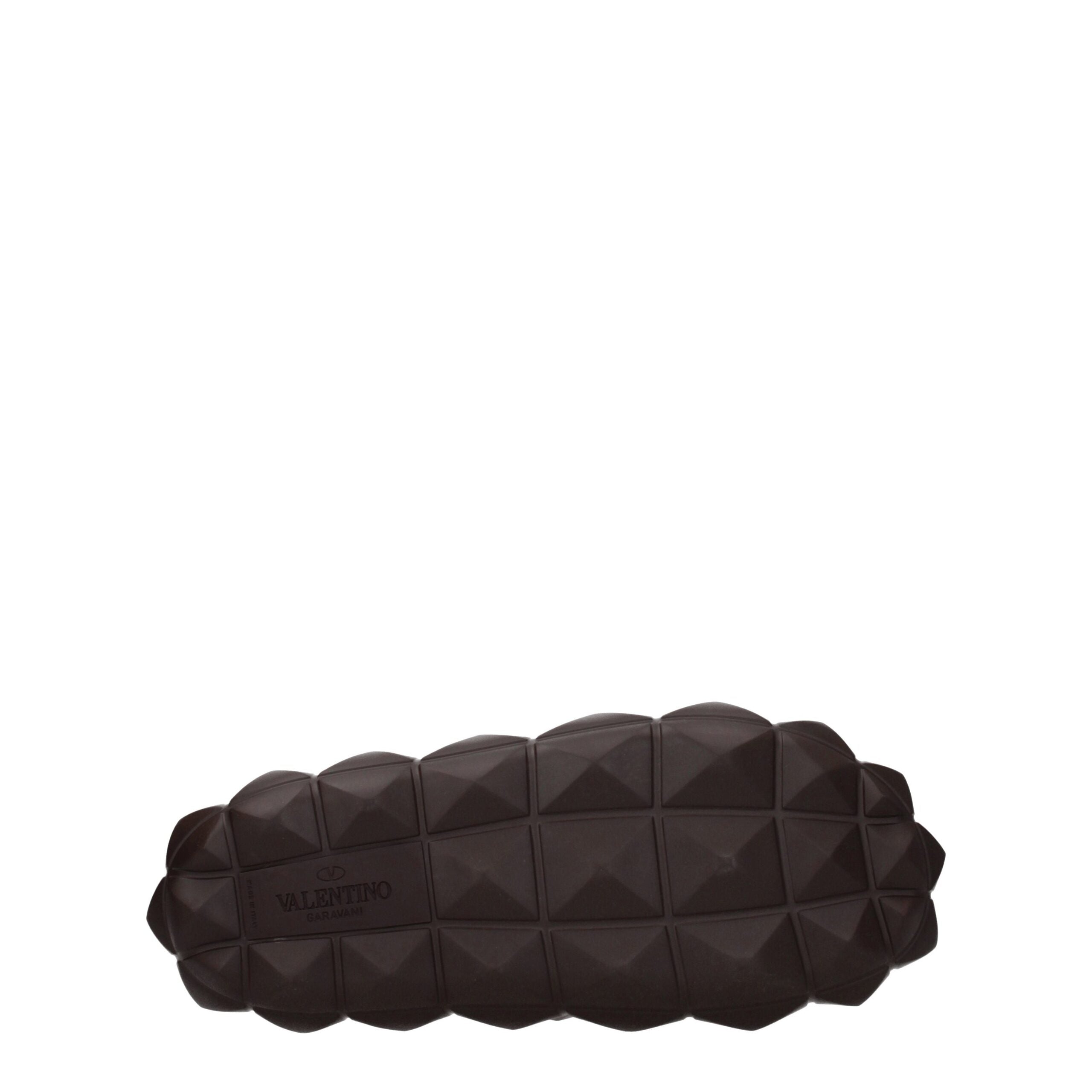 Valentino Garavani Brown Cotton Slippers Sandals Valentino Garavani