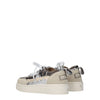 Mou Gray Leather Low Tops Mou