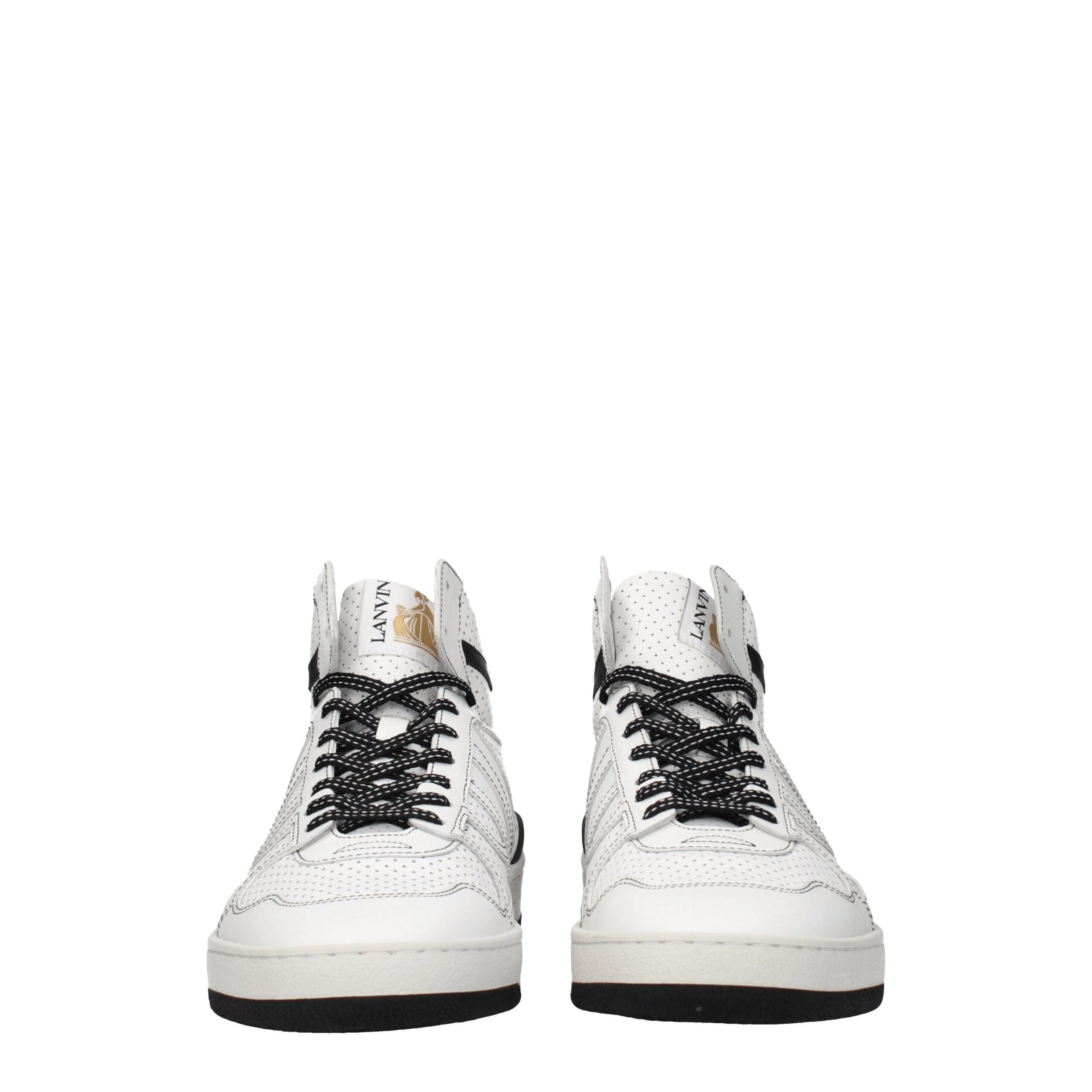 Lanvin White Leather High Tops Lanvin
