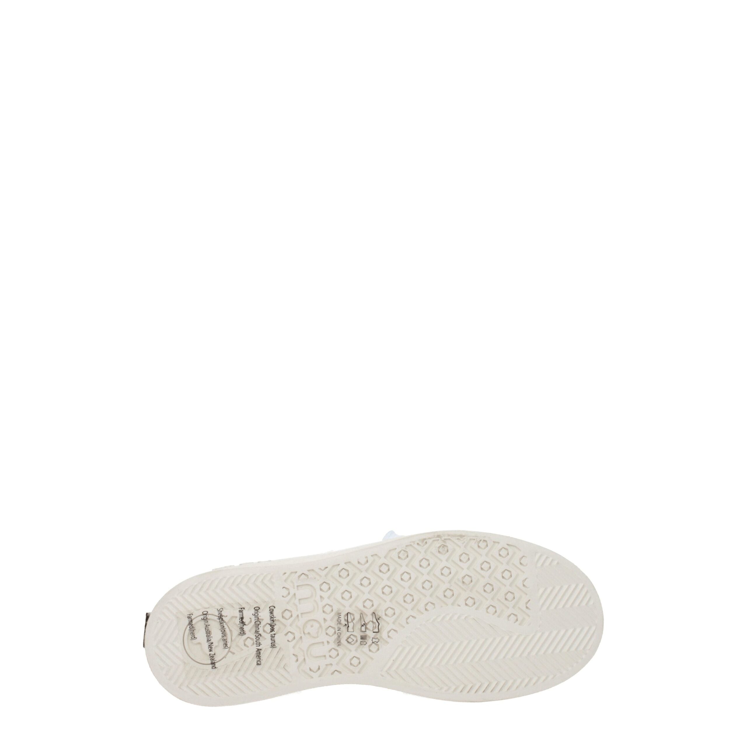 Mou Gray Leather Low Tops Mou
