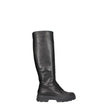 Max Mara Black Leather Over The Knee Max Mara