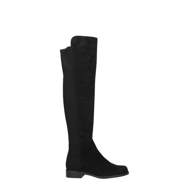 Stuart Weitzman Black Leather Over The Knee Stuart Weitzman