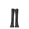 Max Mara Black Leather Over The Knee Max Mara