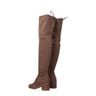 Stuart Weitzman Beige Leather Over The Knee Stuart Weitzman