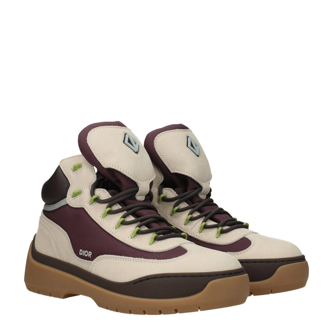 Christian Dior Beige Leather Ankle Boots Christian Dior