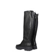 Max Mara Black Leather Over The Knee Max Mara