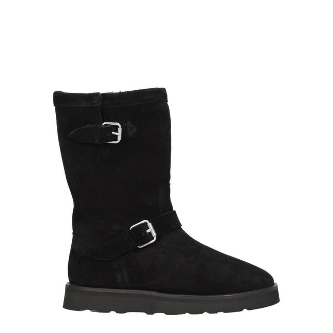 Kenzo Black Leather Ankle Boots Kenzo