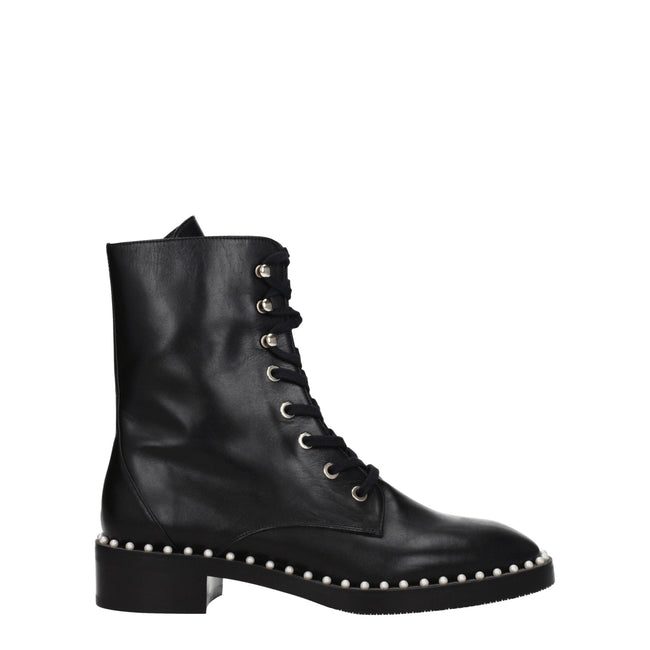 Stuart Weitzman Black Leather Ankle Boots Stuart Weitzman