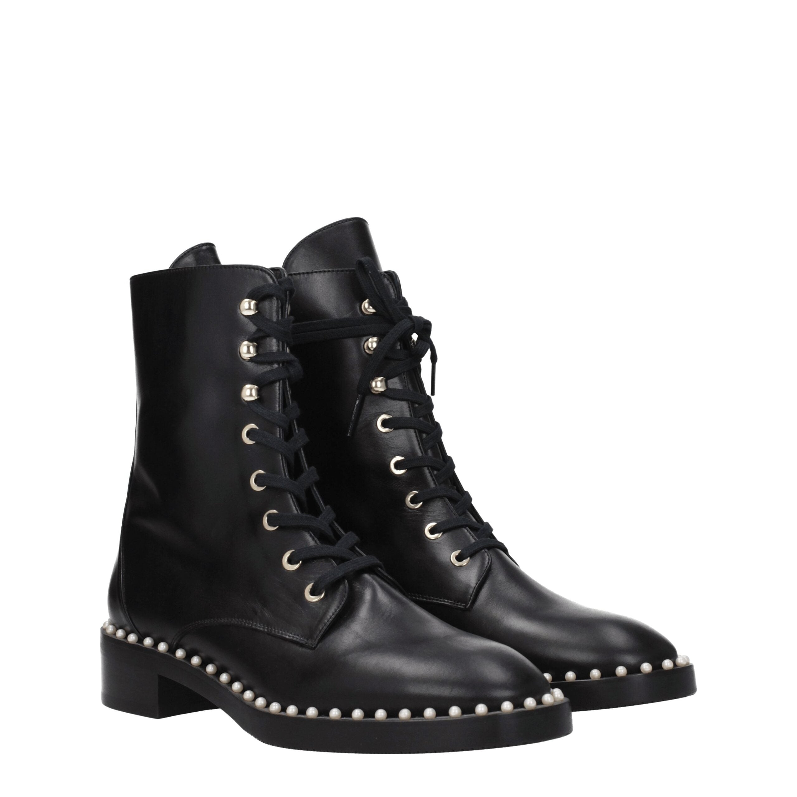 Stuart Weitzman Black Leather Ankle Boots Stuart Weitzman