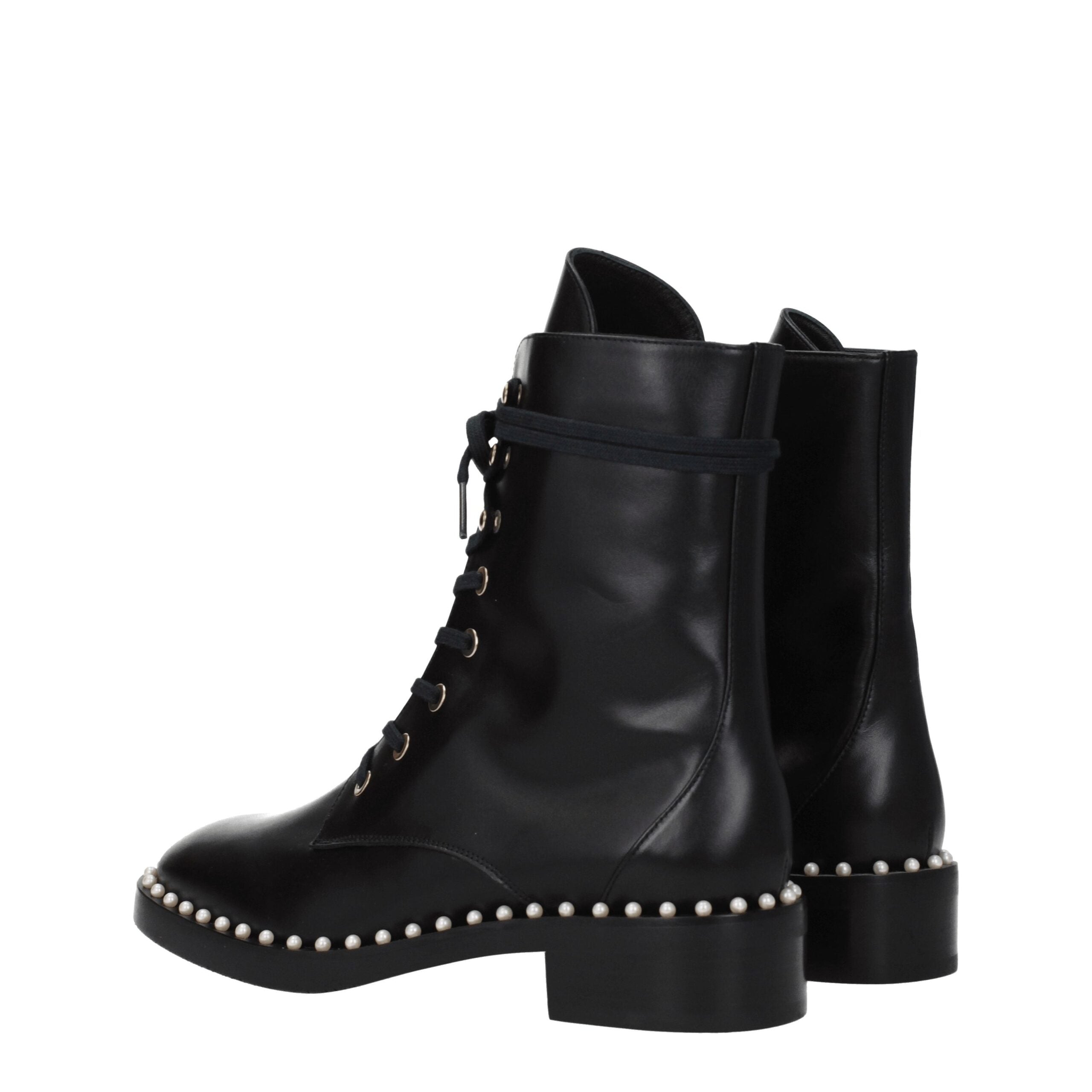 Stuart Weitzman Black Leather Ankle Boots Stuart Weitzman