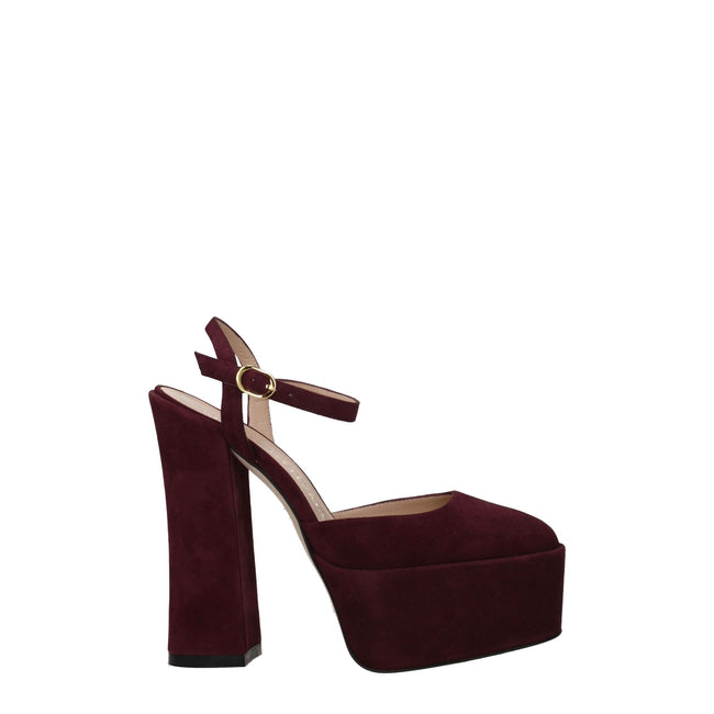 Stuart Weitzman Red Leather Platforms Stuart Weitzman