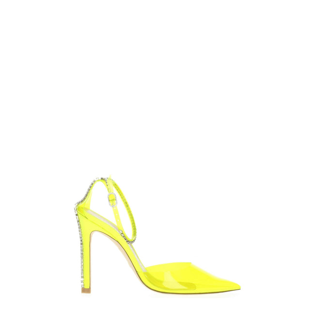 Stuart Weitzman Yellow Pvc Stiletto Heels Sandals Stuart Weitzman