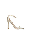 Stuart Weitzman Gold Leather Stiletto Heels Sandals Stuart Weitzman
