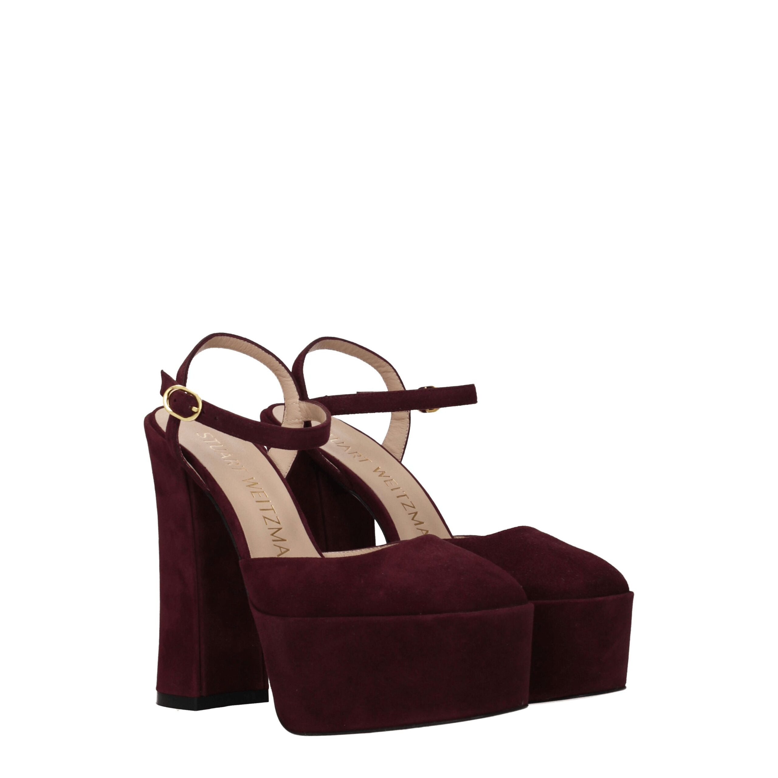 Stuart Weitzman Red Leather Platforms Stuart Weitzman