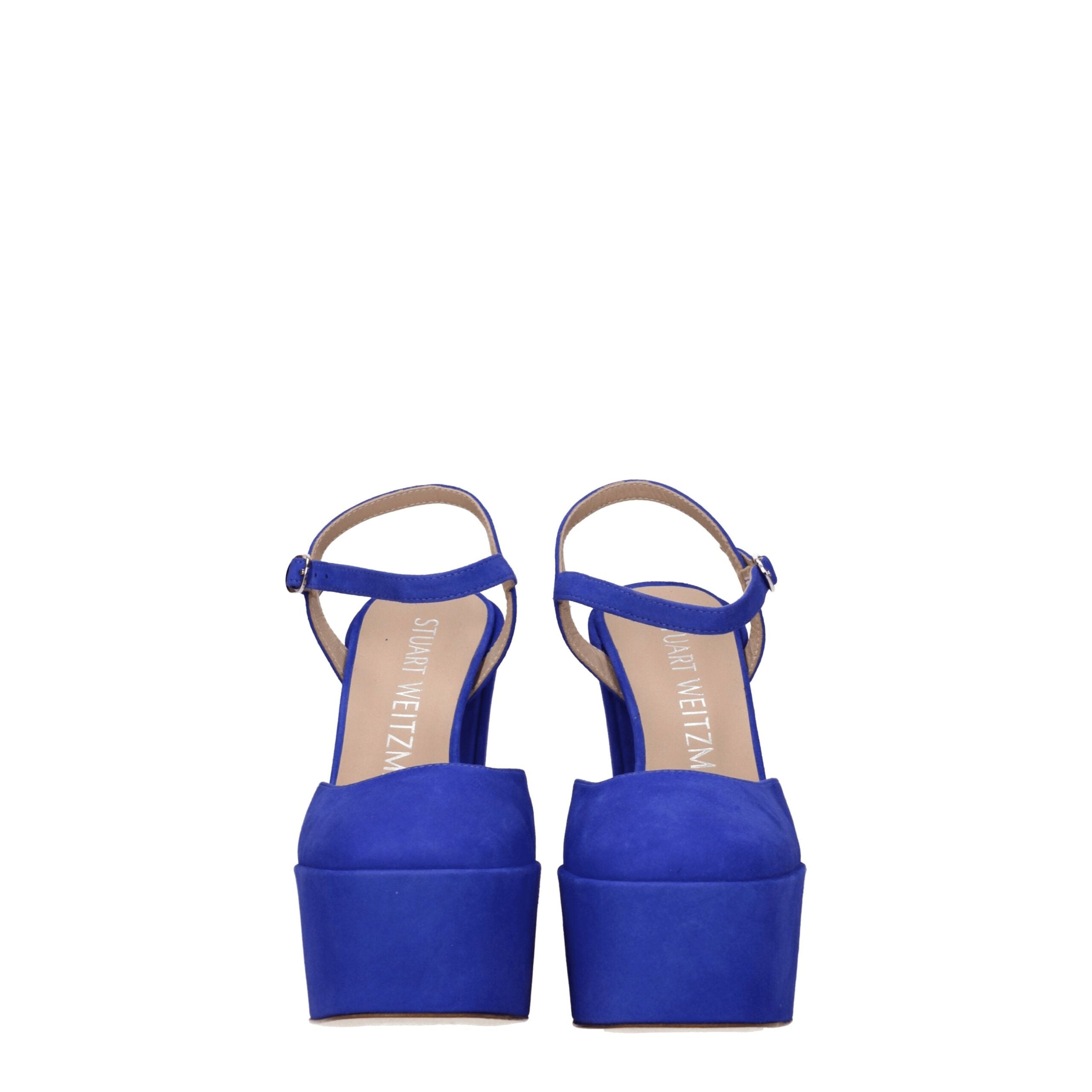 Stuart Weitzman Blue Leather Platforms Stuart Weitzman