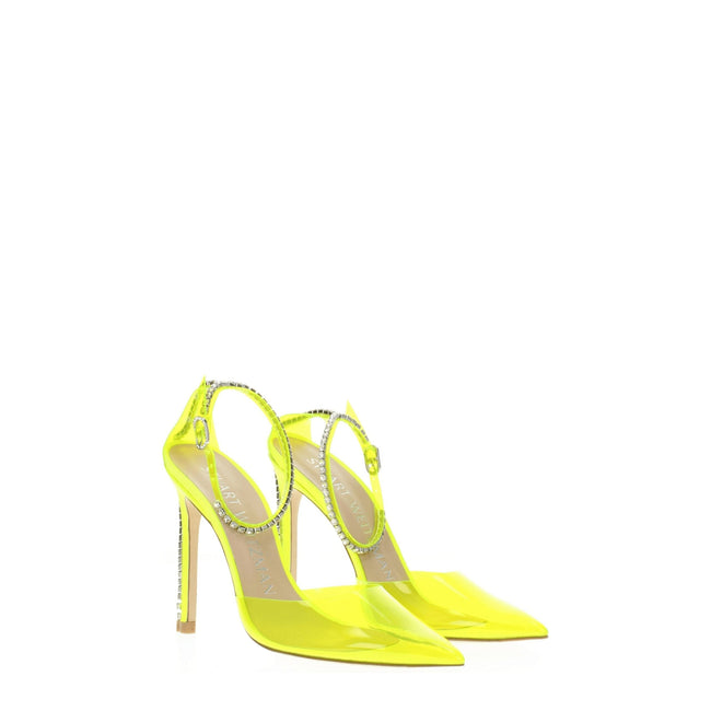 Stuart Weitzman Yellow Pvc Stiletto Heels Sandals Stuart Weitzman