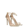 Stuart Weitzman Gold Leather Stiletto Heels Sandals Stuart Weitzman