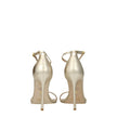 Stuart Weitzman Gold Leather Stiletto Heels Sandals Stuart Weitzman