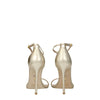 Stuart Weitzman Gold Leather Stiletto Heels Sandals Stuart Weitzman