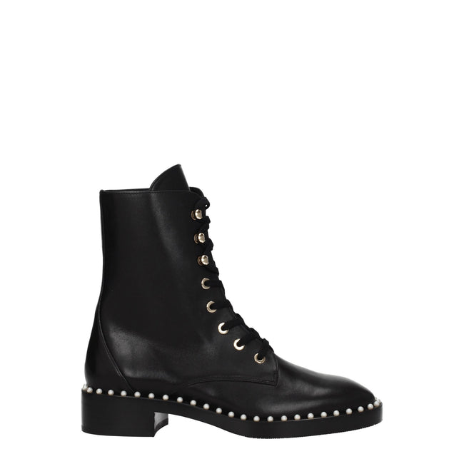 Stuart Weitzman Black Leather Ankle Boots Stuart Weitzman