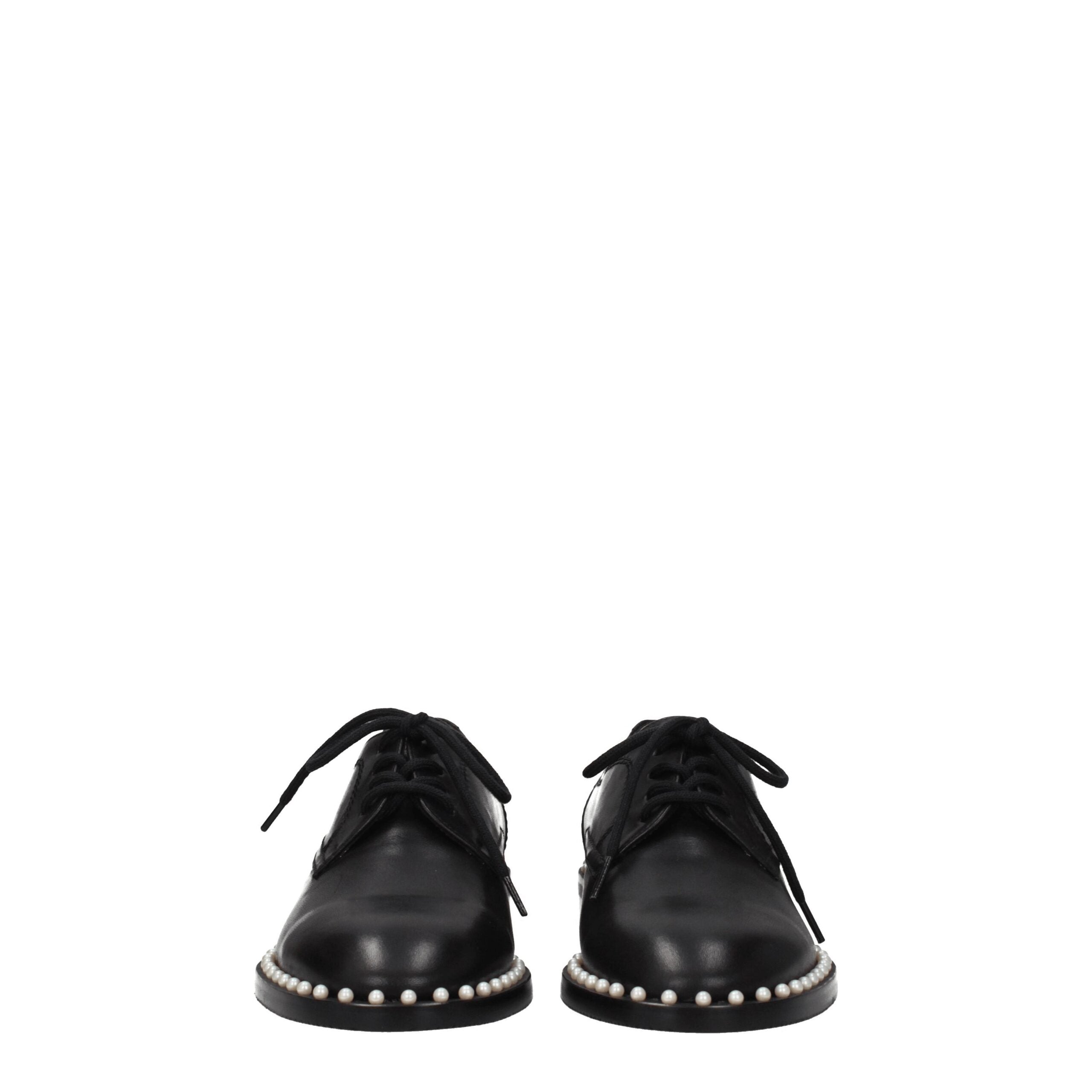 Stuart Weitzman Black Leather Oxfords And Derbies Stuart Weitzman