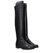 Stuart Weitzman Black Leather Over The Knee Stuart Weitzman