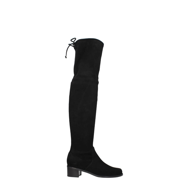 Stuart Weitzman Black Leather Over The Knee Stuart Weitzman