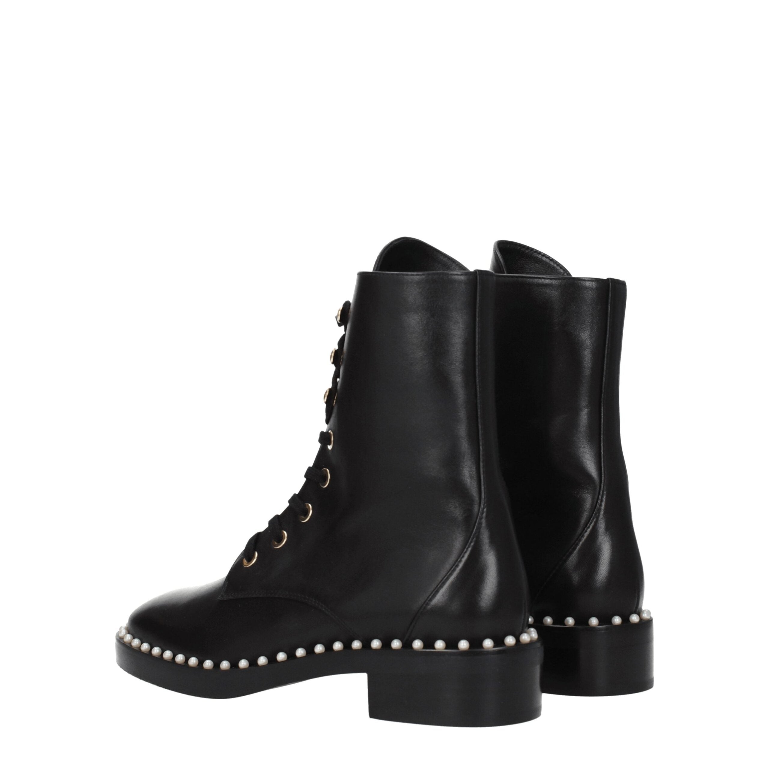 Stuart Weitzman Black Leather Ankle Boots Stuart Weitzman