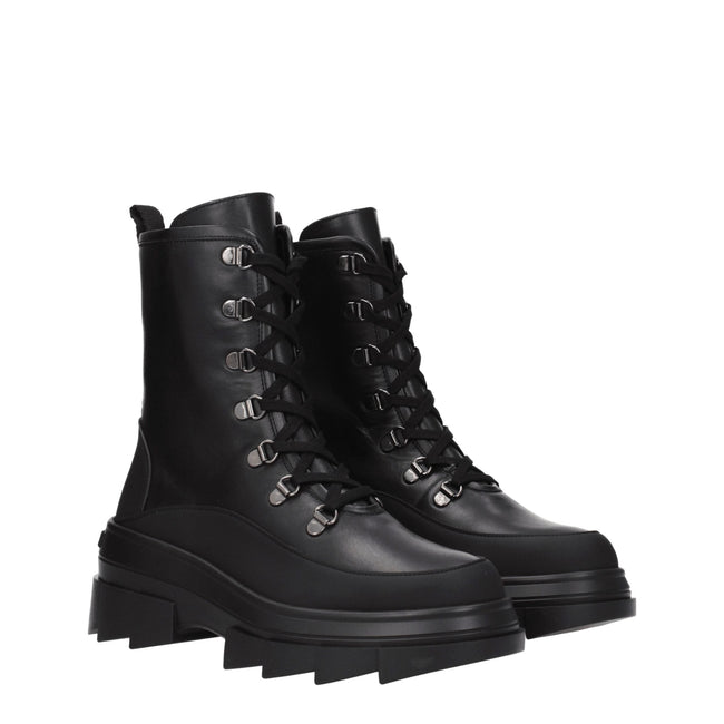 Stuart Weitzman Black Leather Ankle Boots Stuart Weitzman