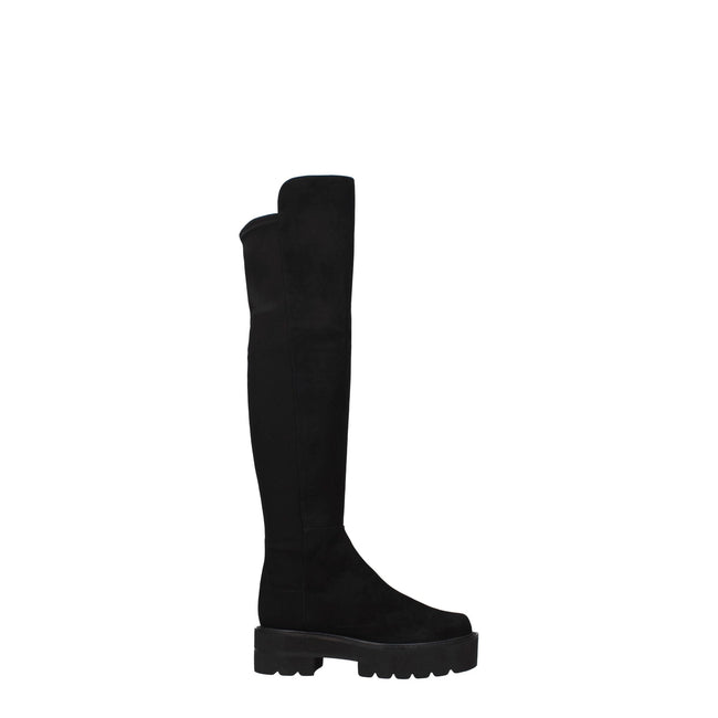 Stuart Weitzman Black Leather Over The Knee Stuart Weitzman